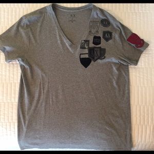 Armani Exchange Men's XL V-Neck T-Shirt