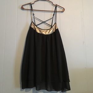 Sequin Tank Top NWOT