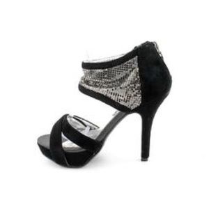 Naughty Monkey Black PeepToe Heel