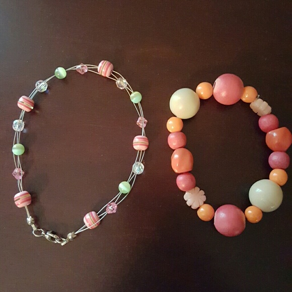 Bright bracelet and anklet