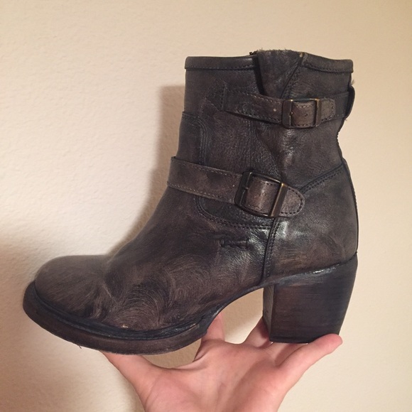 Bed stu leather booties
