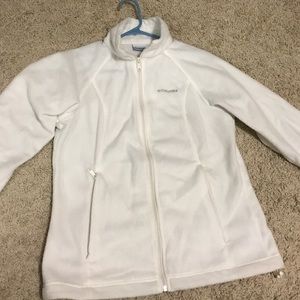 White Columbia Zip Up Fleece