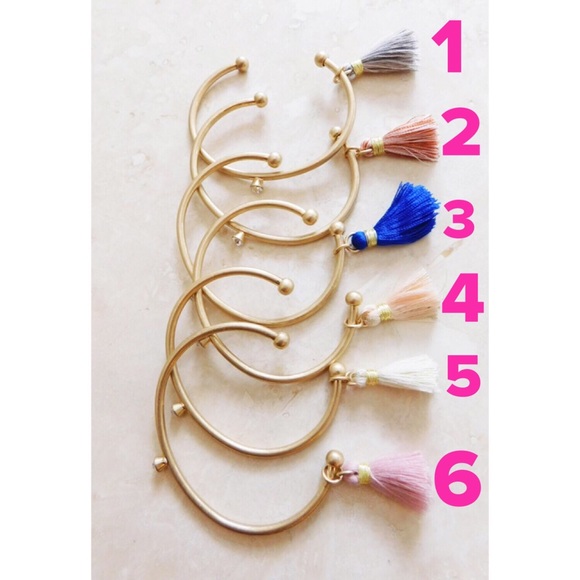 Rhinestone Tassel Cuff - Picture 3 of 3