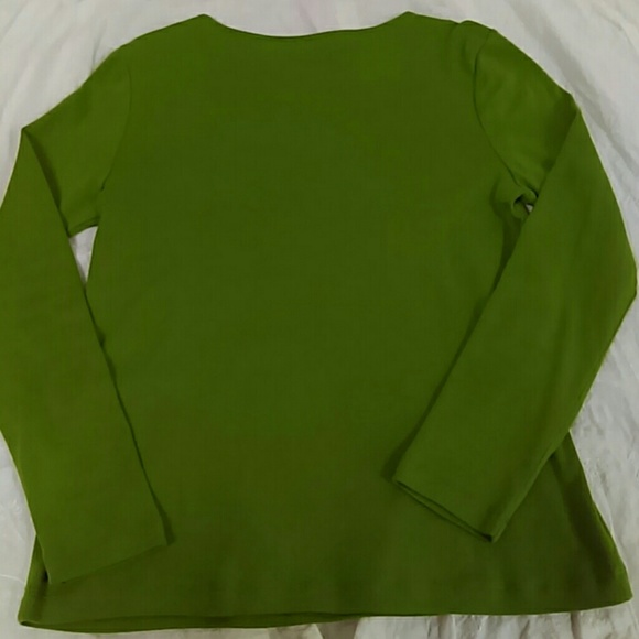 Jones New York Green Top Sz. PS - Picture 3 of 3