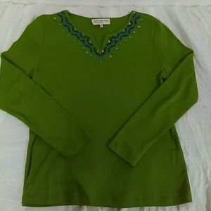 Jones New York Green Top Sz. PS
