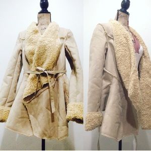 ANTHROPOLOGIE MODCLOTH Ryu fur n  leather jacket