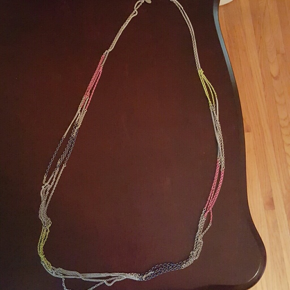 Beautiful long colorful necklace