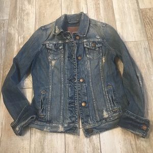 Abercrombie Women's Distressed Jean Jacket