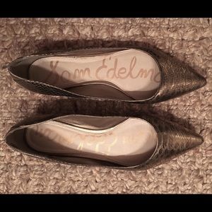 Sam Edelman Women's Metallic Leather Flats