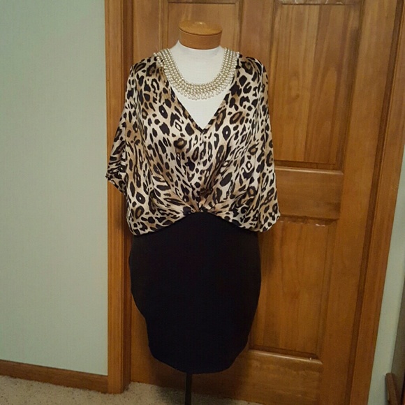 Leopard print dress