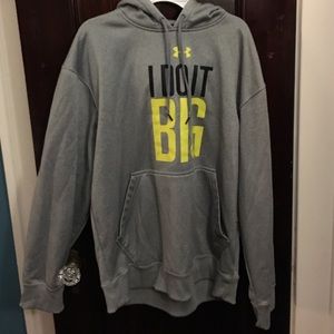 Men's "I do it big" underarmour hoodie