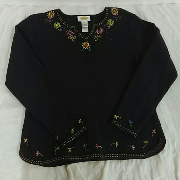 Talbot's Petites Blue Sweater Sz PM - Picture 1 of 3