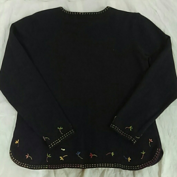 Talbot's Petites Blue Sweater Sz PM - Picture 3 of 3