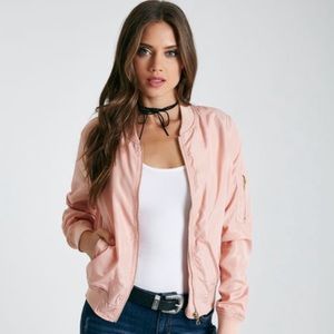 Pink bomber jacket