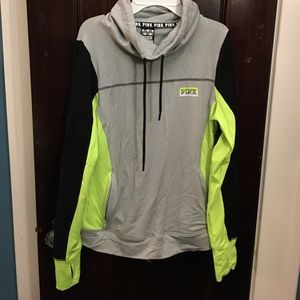 Pink cowl neck sweatshirt