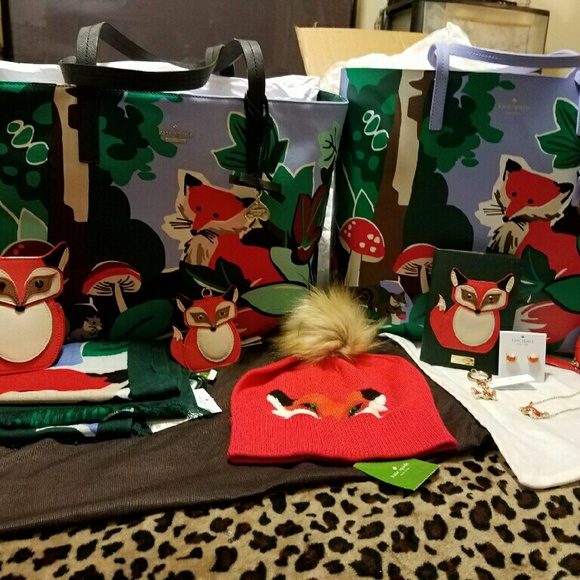 Kate Spade Blaze A Trail Forest Scene Collection - Picture 2 of 4