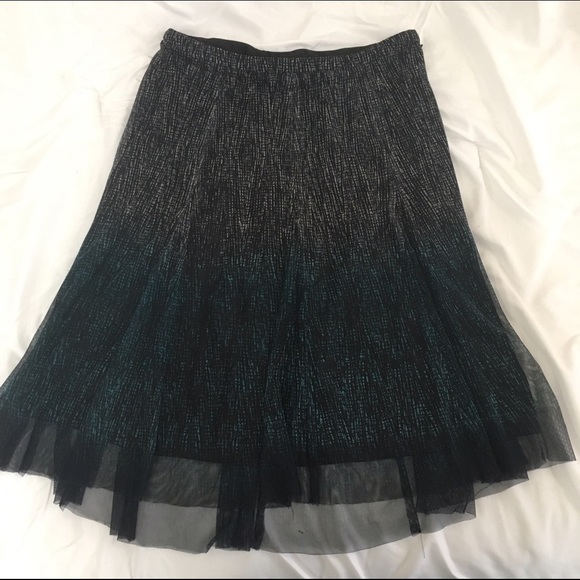 Ombré mesh skirt