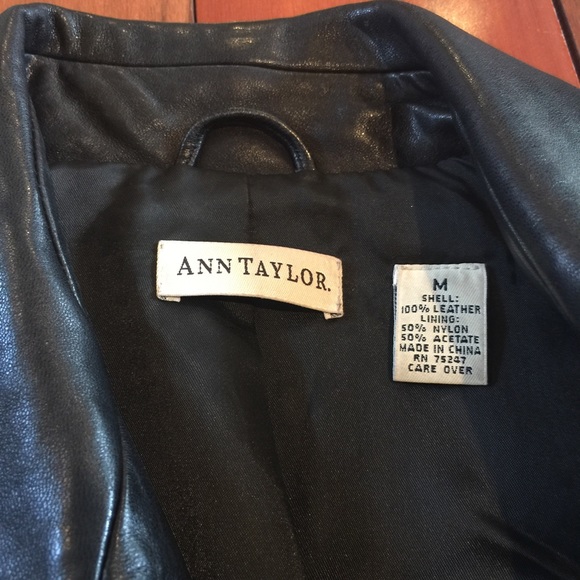Ann Taylor Leather Jacket - Picture 3 of 4