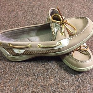 Golden Sparkle Sperrys