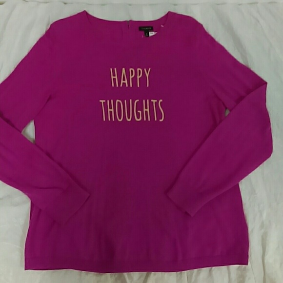 Talbots Tops - Talbots "Happy Thoughts" Sweater Top Sz. M