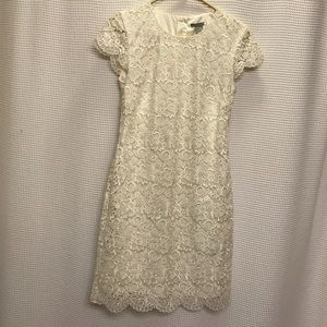 White cocktail dress