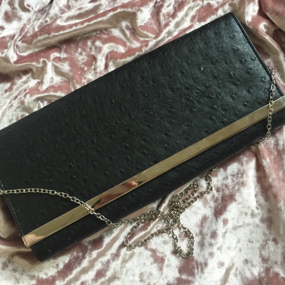 **SOLD**Croc print clutch purse