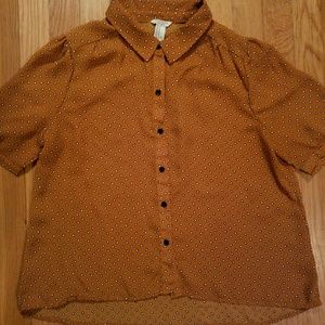 Cropped Short-sleeved Blouse