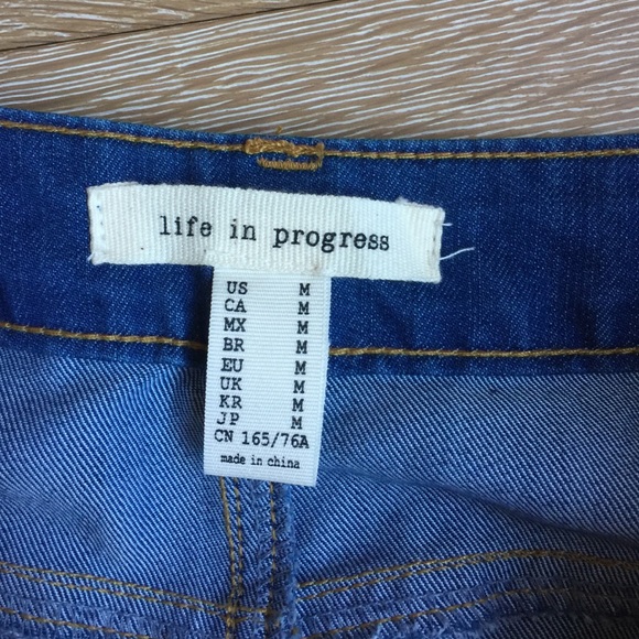 Life in Progress Denim button front skirt - Picture 3 of 3