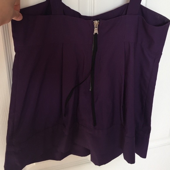 Marc by Marc Jacobs Purple Top with Zipper Back - Picture 4 of 5