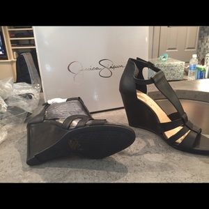 Jessica Simpson wedge sandals.