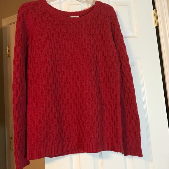 Old Navy red sweater, M, EUC