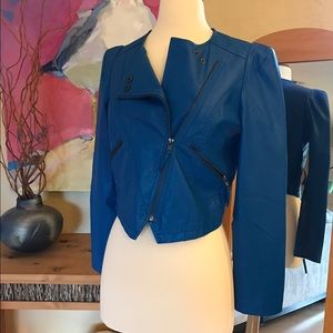 Hello Miss faux leather moto jacket