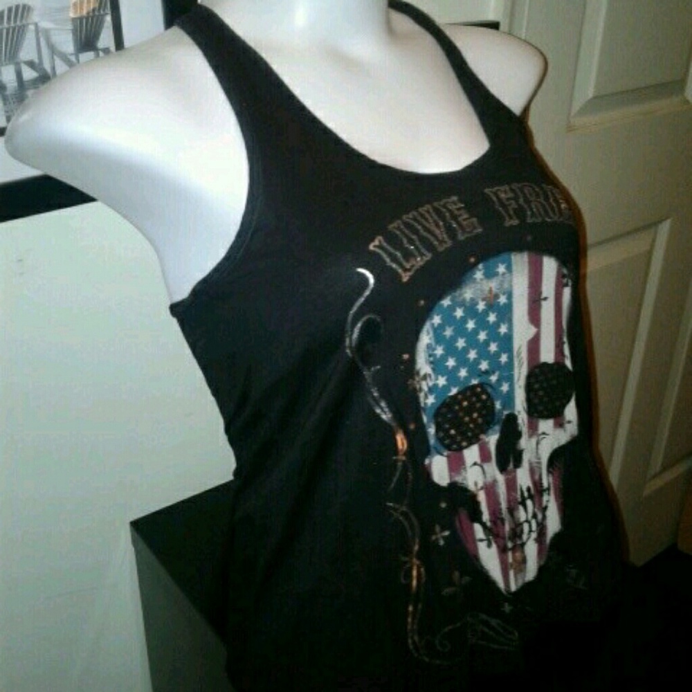 Live Free, Rocker Tank - Picture 3 of 4