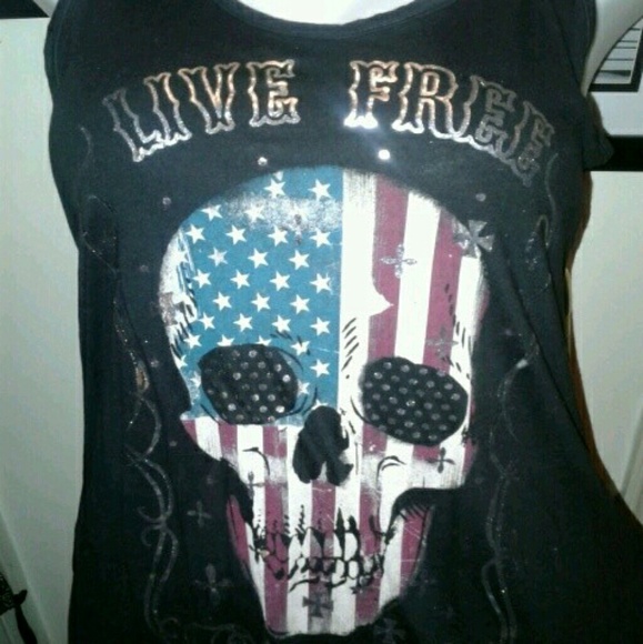 Live Free, Rocker Tank - Picture 2 of 4