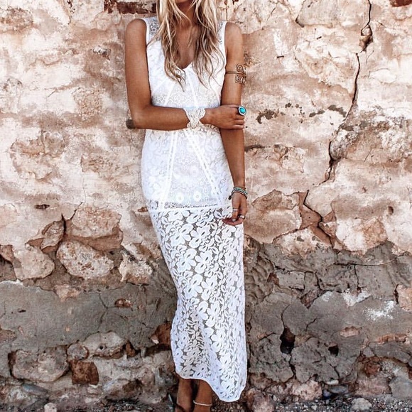 XS (US 2) Sabo Skirt White Maxi Dress