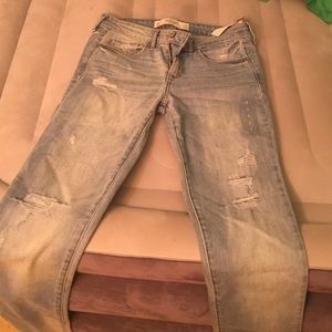 Abercrombie & Fitch Mid Rise Skinny Boot Jeans