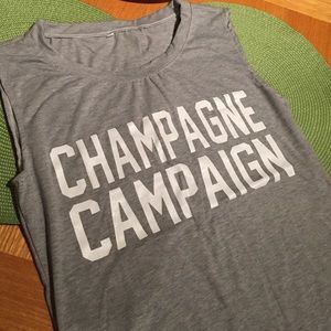 Champagne campaign graphic muscle tank large