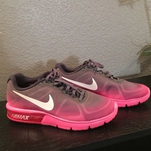 Pink and grey Nike Air Max