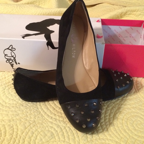 Paris Hilton spiked flats