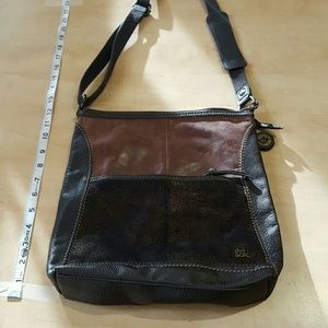 Brown quilted look.  Sak Crossbody purse.