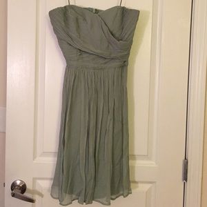 J Crew Bridesmaid Dress Dusty Shale 8T