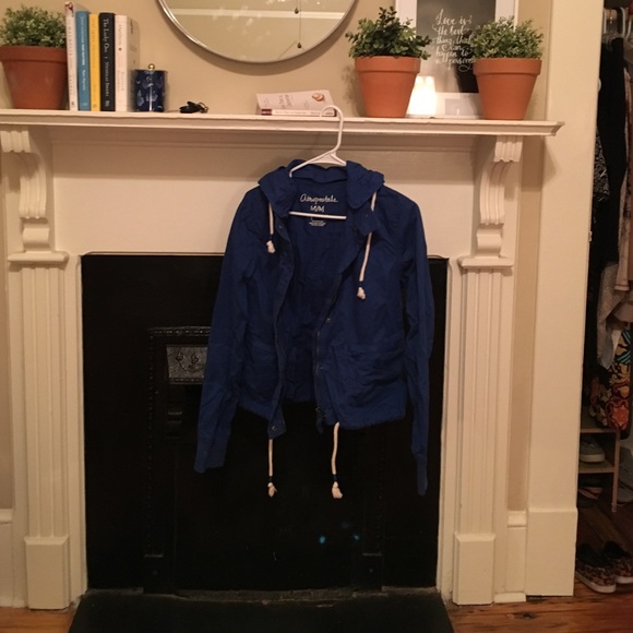 Blue rain/wind jacket