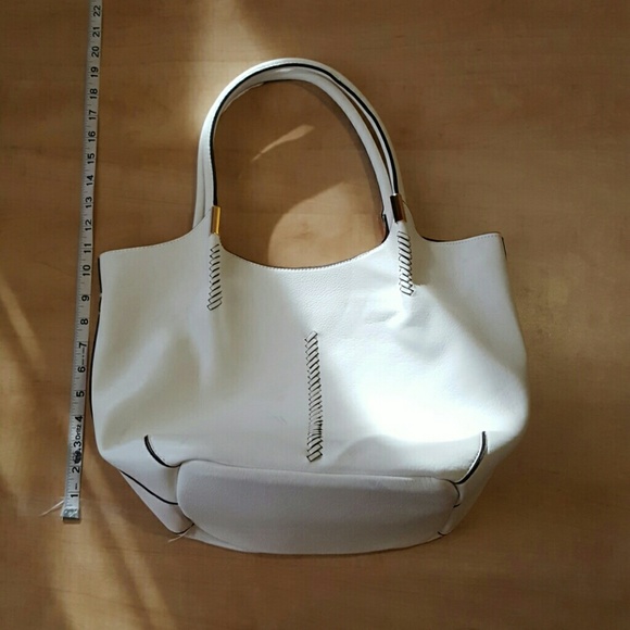 Large white purse