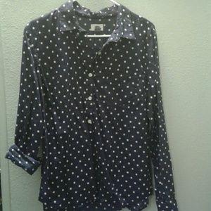 Long sleeve half button