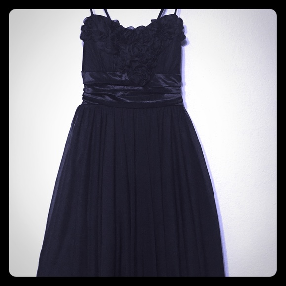 Studio Y Black Spaghetti Strap Dress - Picture 1 of 3