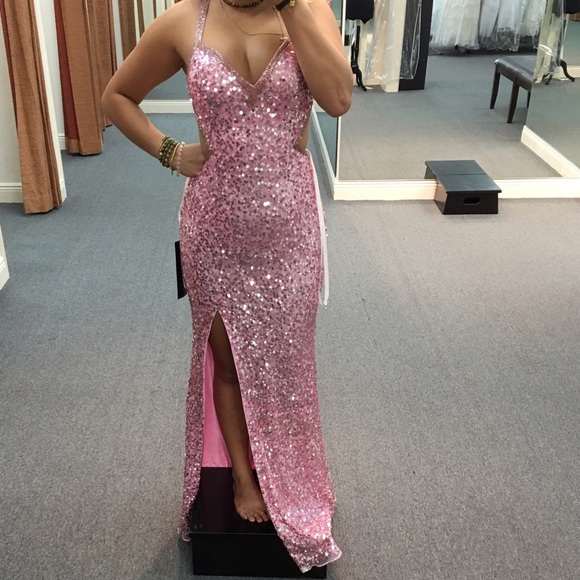 Sparkly pink dress