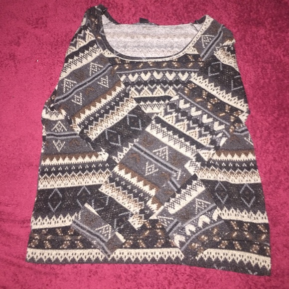 Printed sweater.