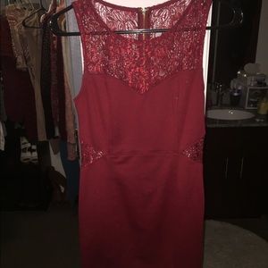 Deep Red Tight Dress
