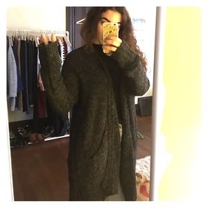 free people gray over sized sweater