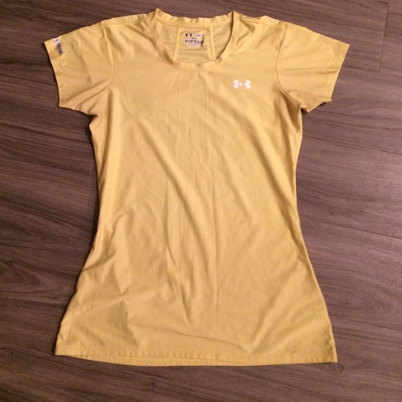 Under armor yellow shirt
